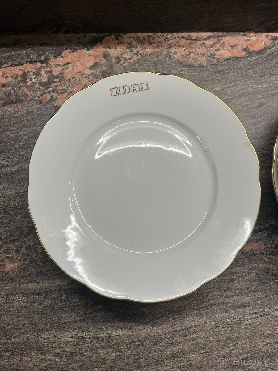 Staré talíře s logem Zdaz - Žďas Žďár nad Sázavou - 2