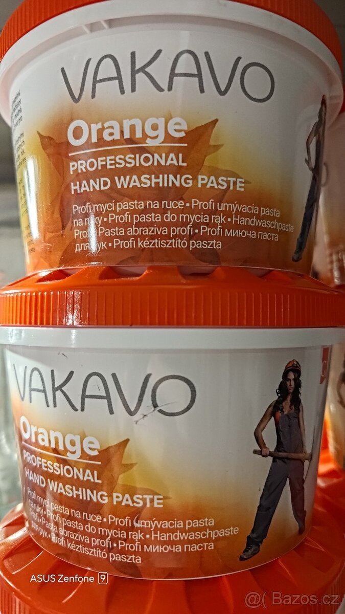 Vakavo Orange mycí pasta solvina profi 600 g 12 ks - 2