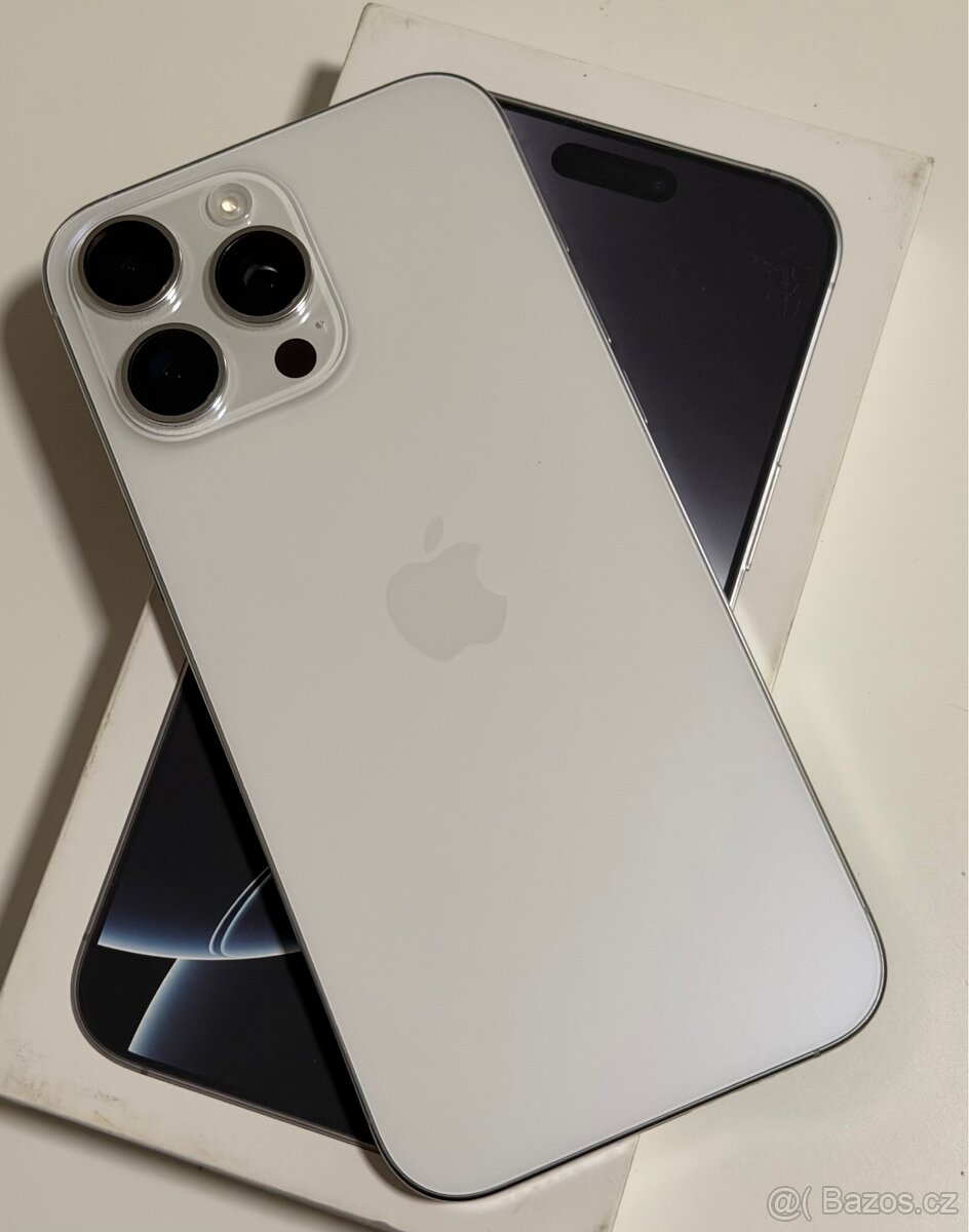 iPhone 16 Pro Max 256GB White titanium TOP STAV - 2
