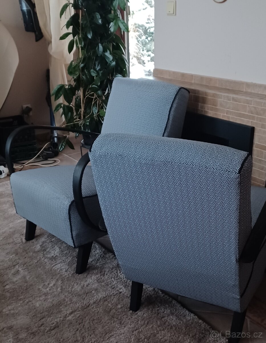 Párová křesla křesla Halabala C - 2