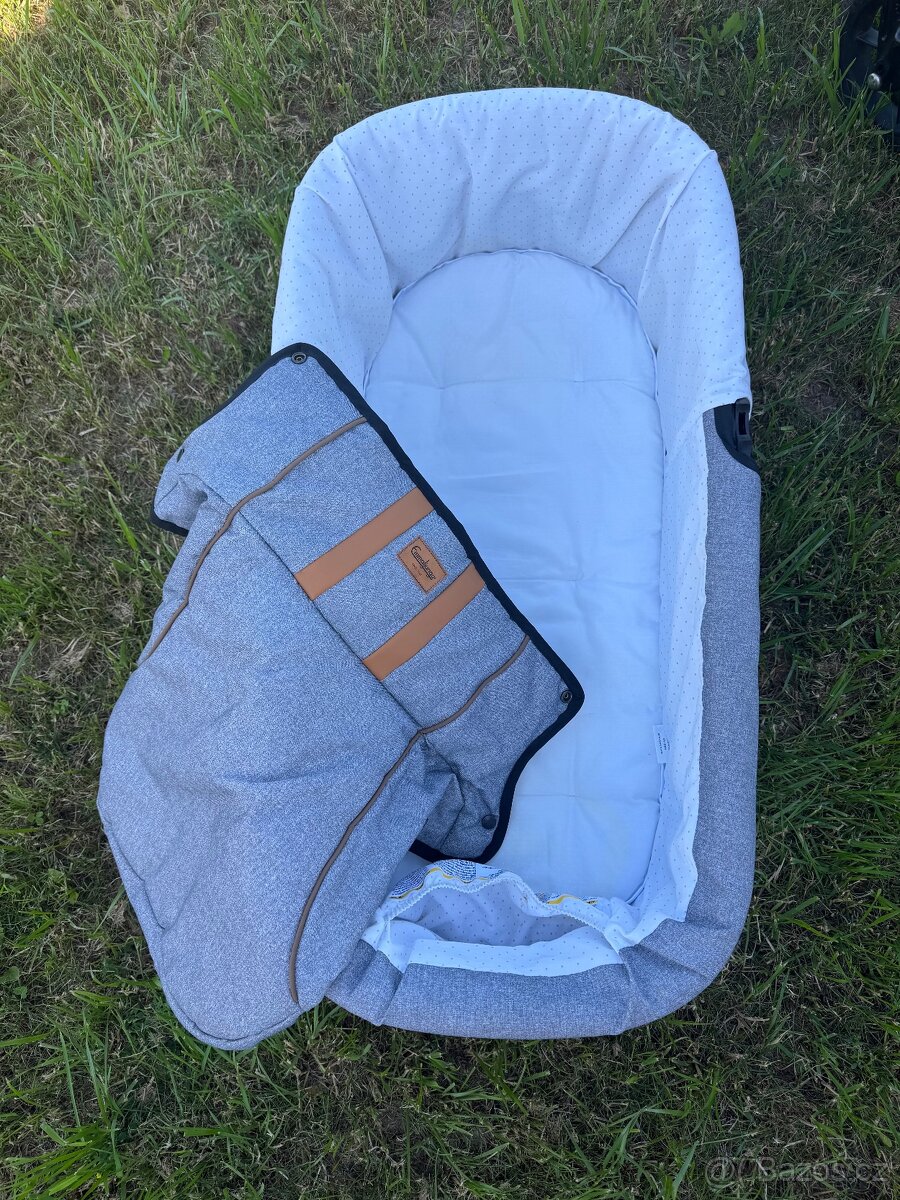 Emmaljunga kočárek set -šedo-hnědá - 2