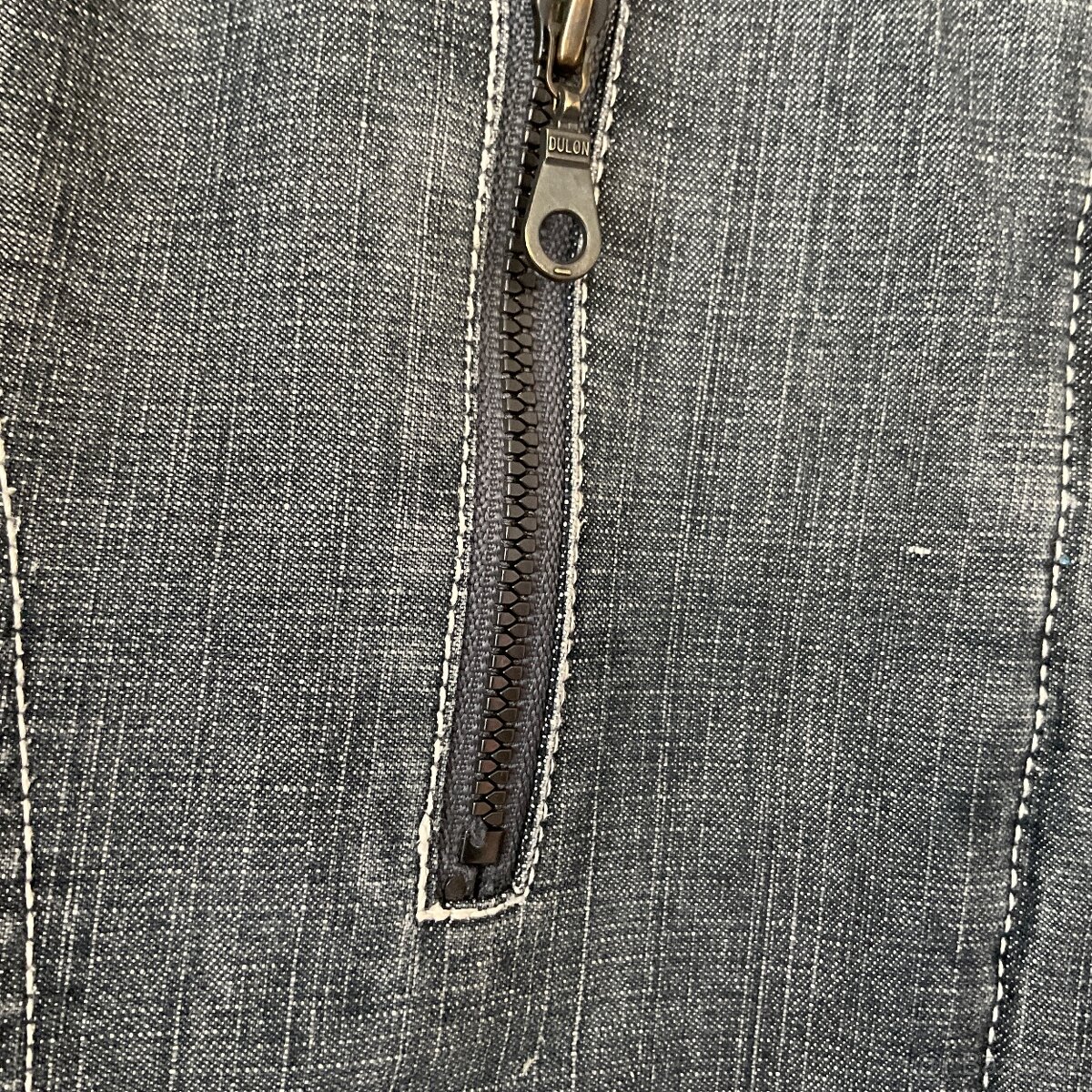 Dívčí teplá džínová parka s kapucí- Hema-146/152 - 2