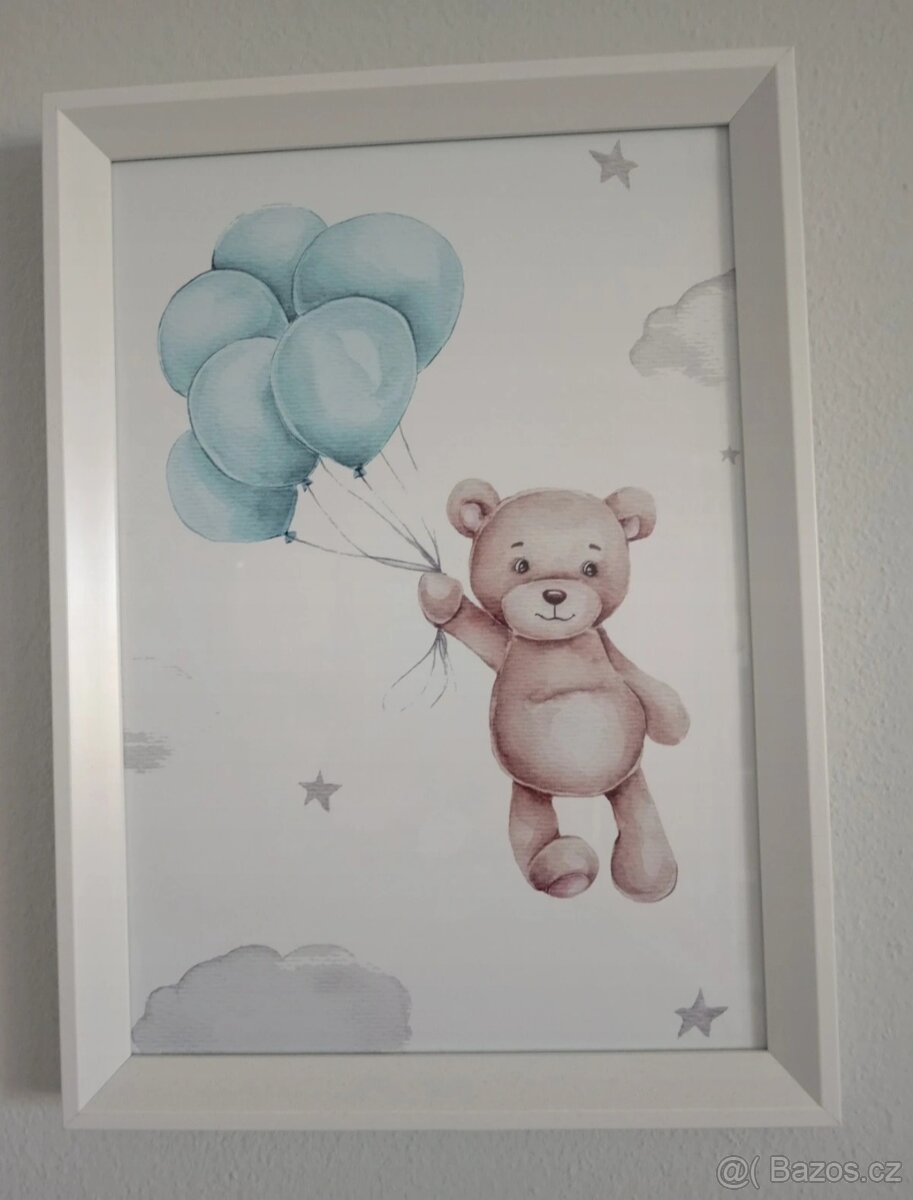 Sada 3 plakátů medvídek - 2