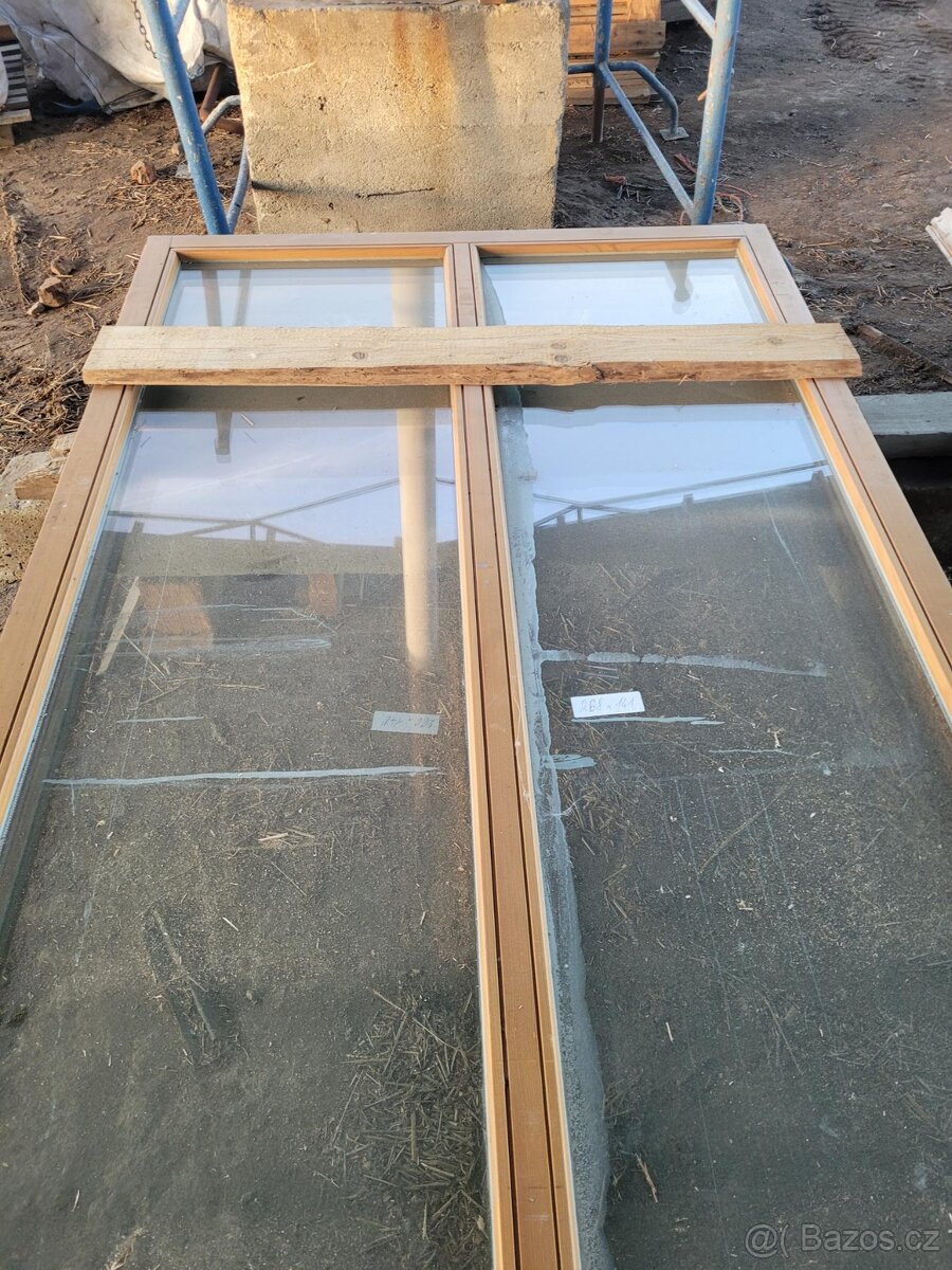 Dřevěná okna zlatý dub s dvojsklem - 2