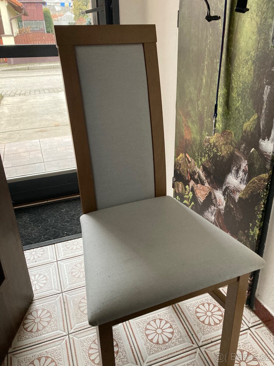 Jídelní židle krémové 4 ks - 2