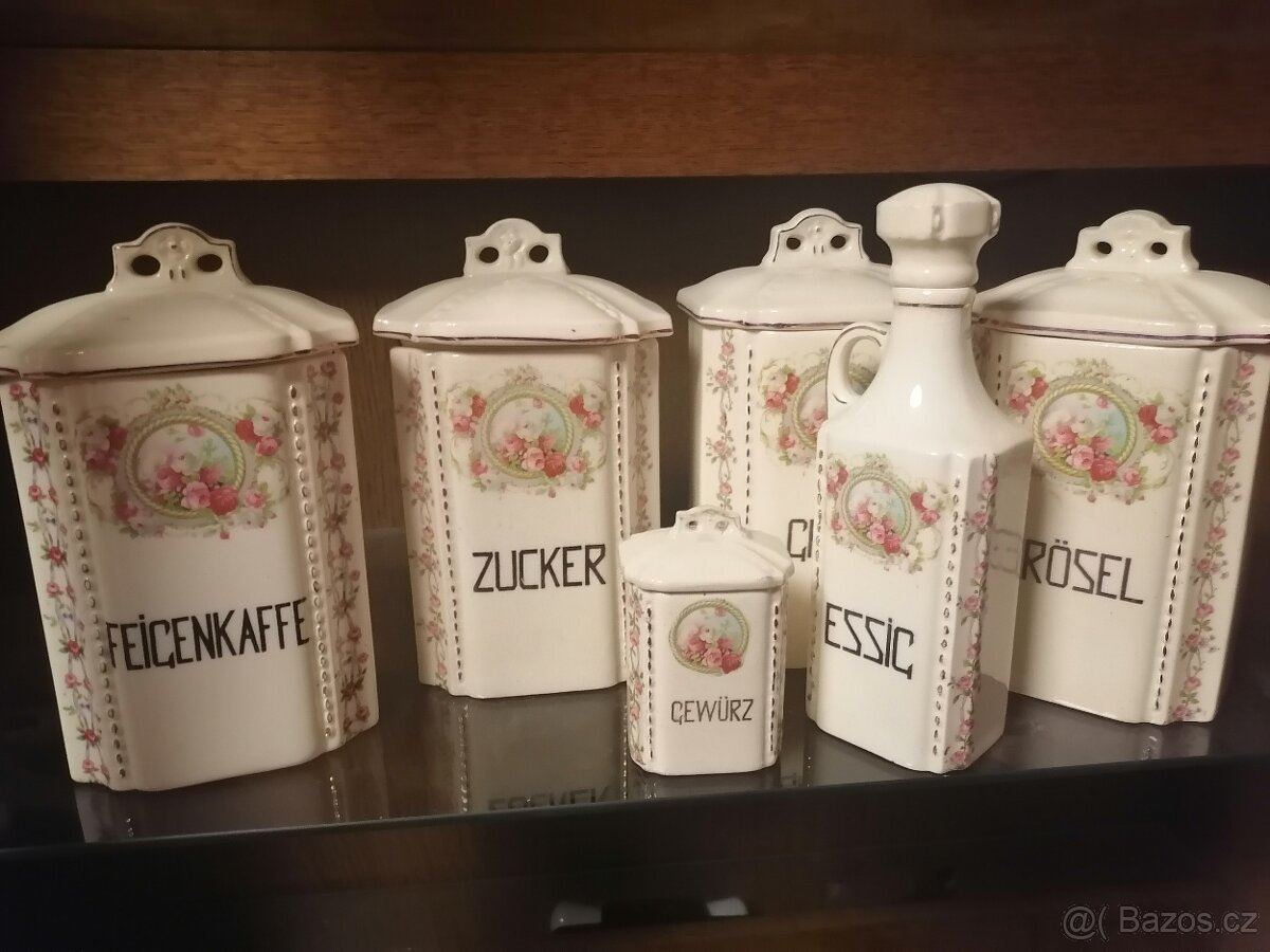 Porcelánová dózy Grefl, - 2