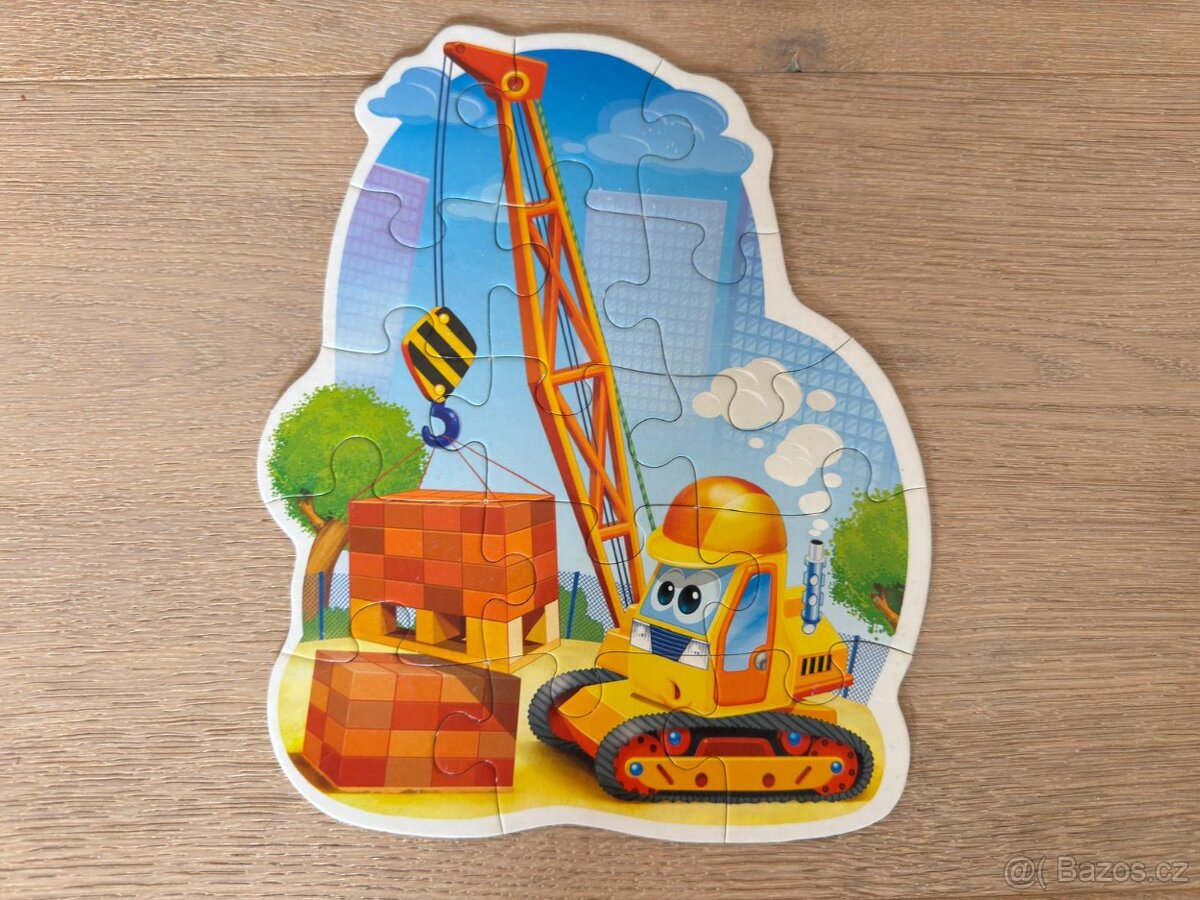 Puzzle stavební stroje - 2