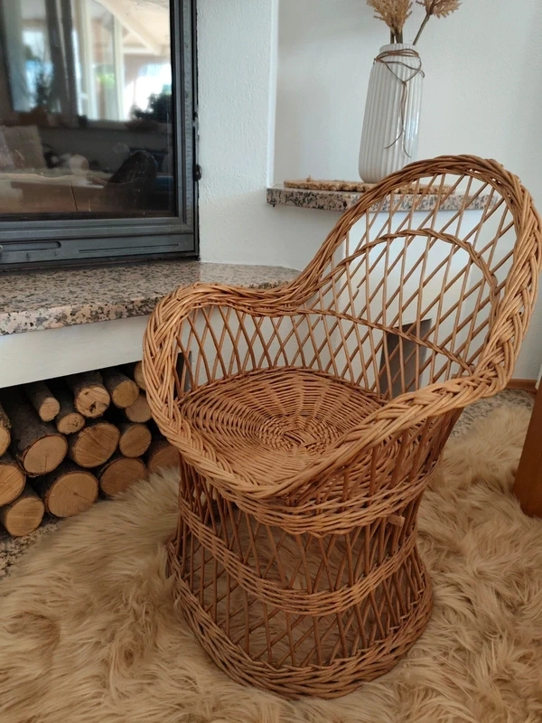Dětské proutěné křeslo v boho stylu - 2