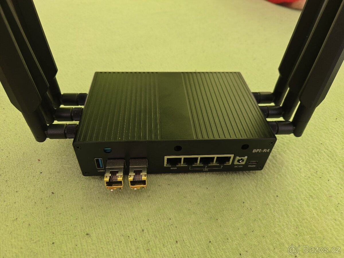 Router BananaPi BPI-R4 + BPI-BE14 wifi 7 + 2x10G RJ45 - 2