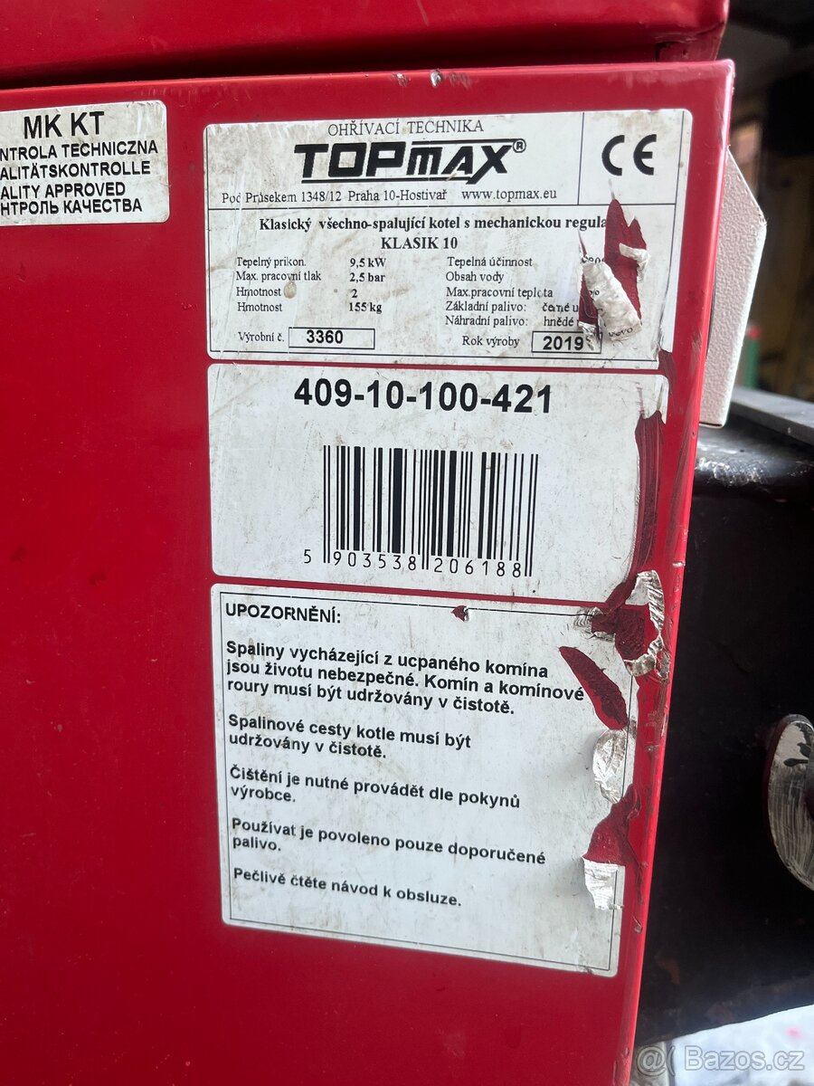 Kotel TOPMAX - KLASIC 10 - 2
