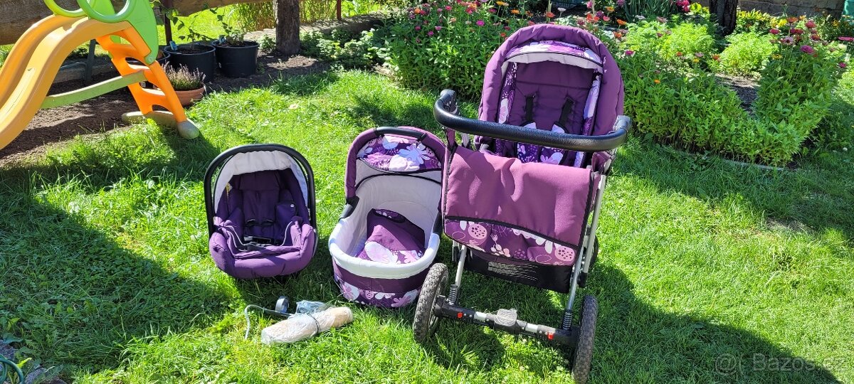 Krásný multifunkční kočárek LARGO -pěkný zachovalý - 2