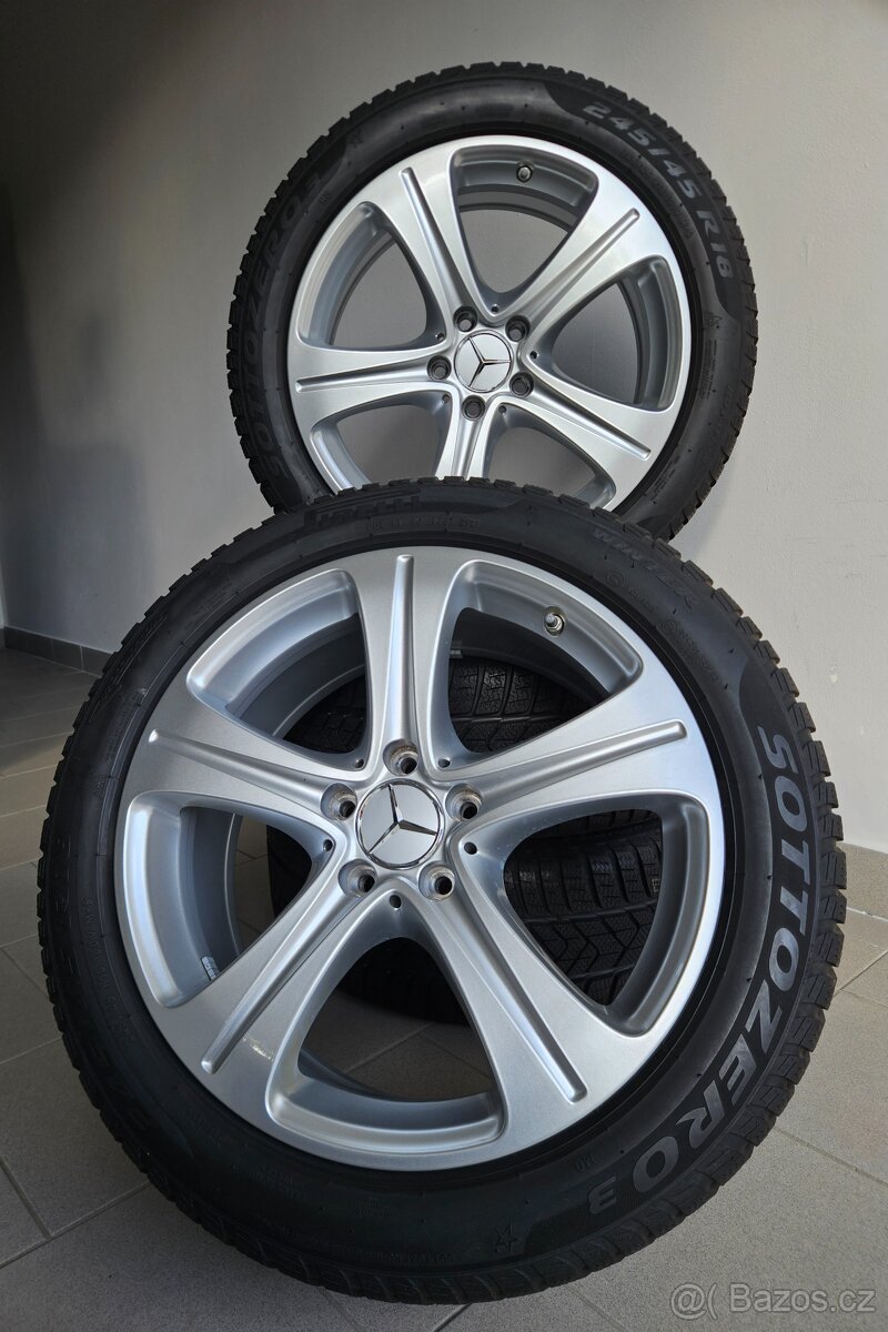 Orig. Mercedes 5x112 Zimní 245/45/18 - Zánovní - 2