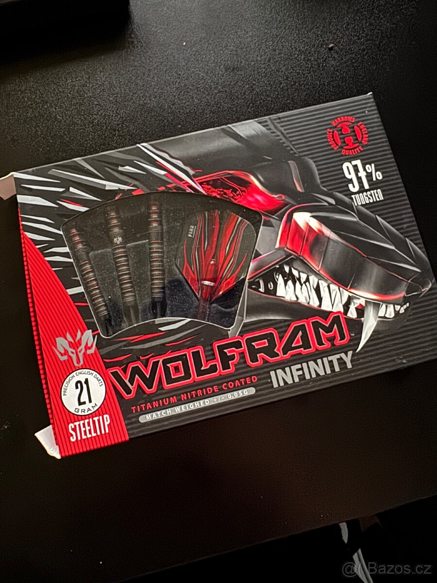 Harrows wolfram infinity 21g - šipky steel - 2