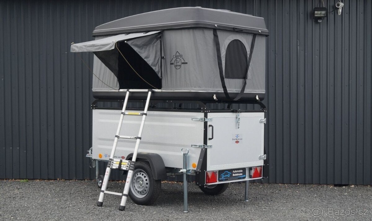 Böckmann® Multifunkční Camping Přívěsný Vozík + Stan - 2