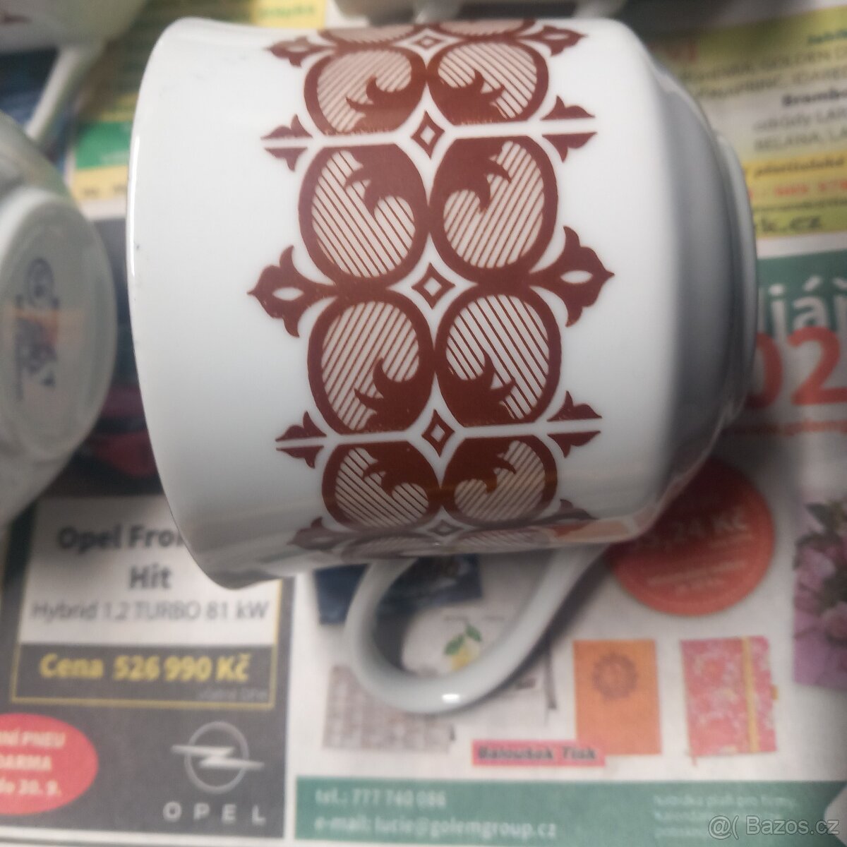 6ks kávové hrnečky hrnky retro stare BOHEMIA 58 - 2