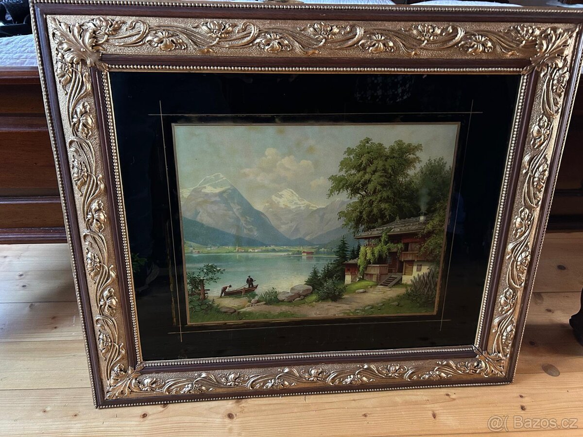 Starý obraz romanťák - 2