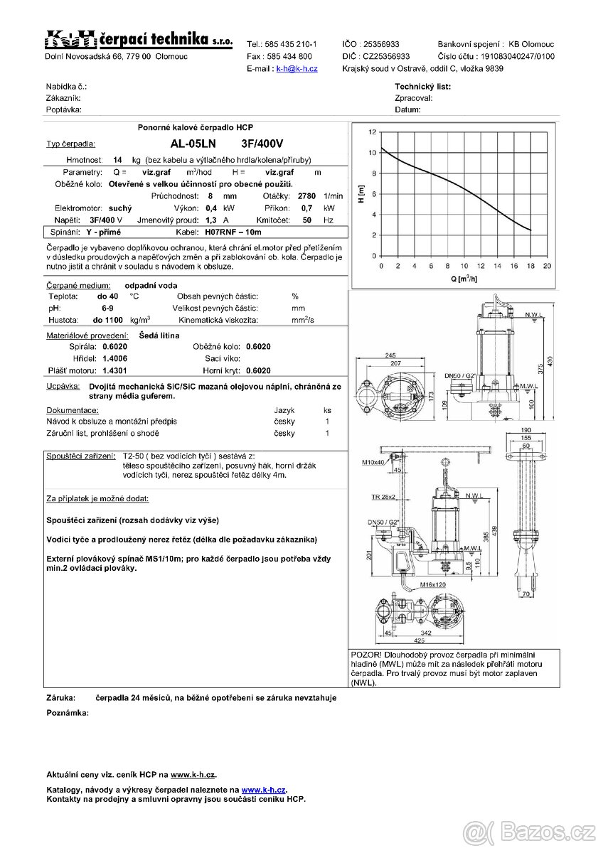 kalové čerpadlo - 2