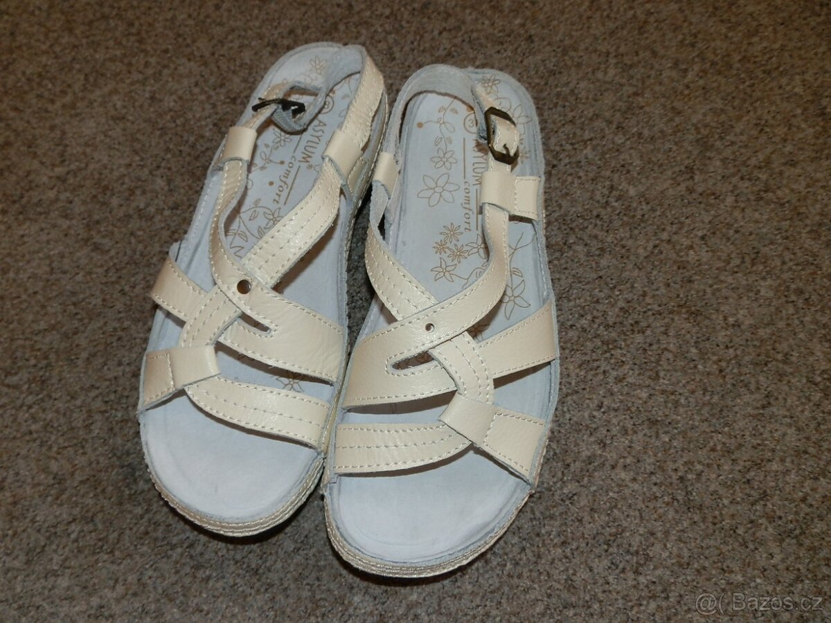 Kožené letní botky zn.Asylum vel.38 - 2