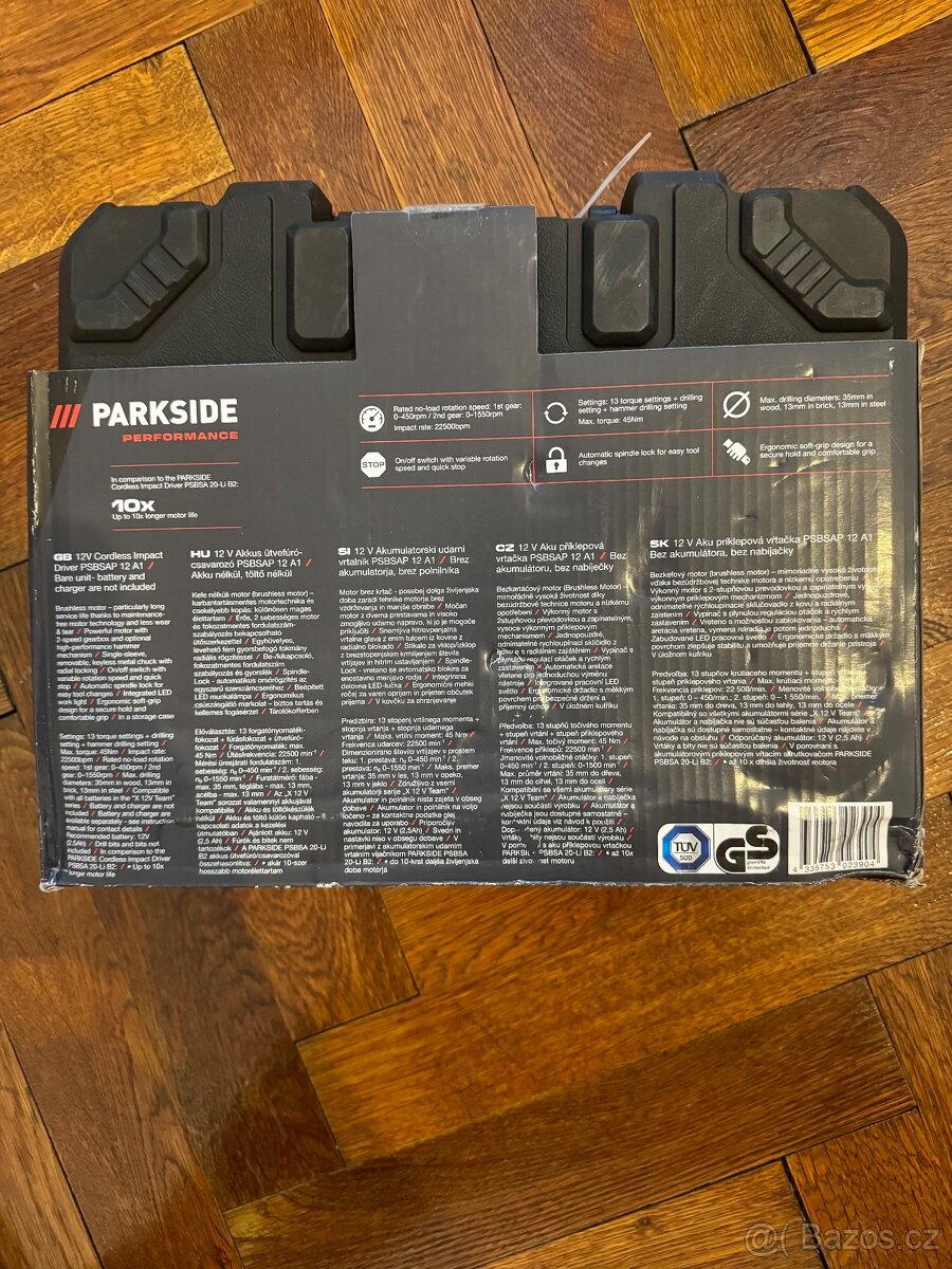 Aku příklepová vrtačka PSBSAP 12 A1 bez aku nová - 2