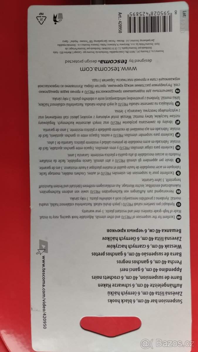 Závěsná tyč do kuchyně Tescoma - 2