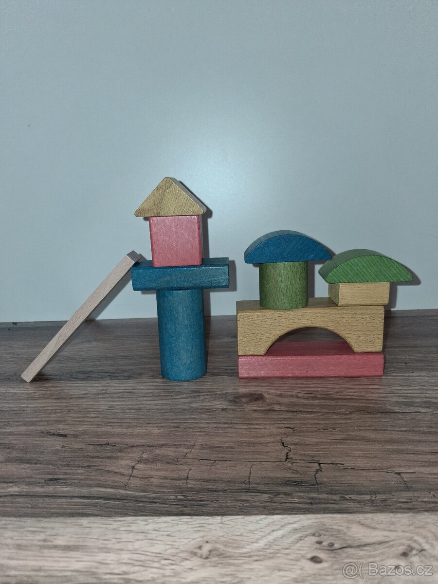 Dřevěné kostky Woody - 2