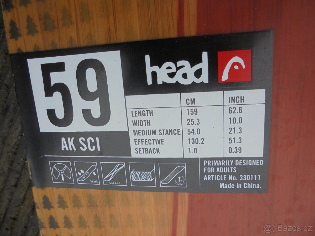 prašanový snowboard HEAD AK SCi 159 - 2