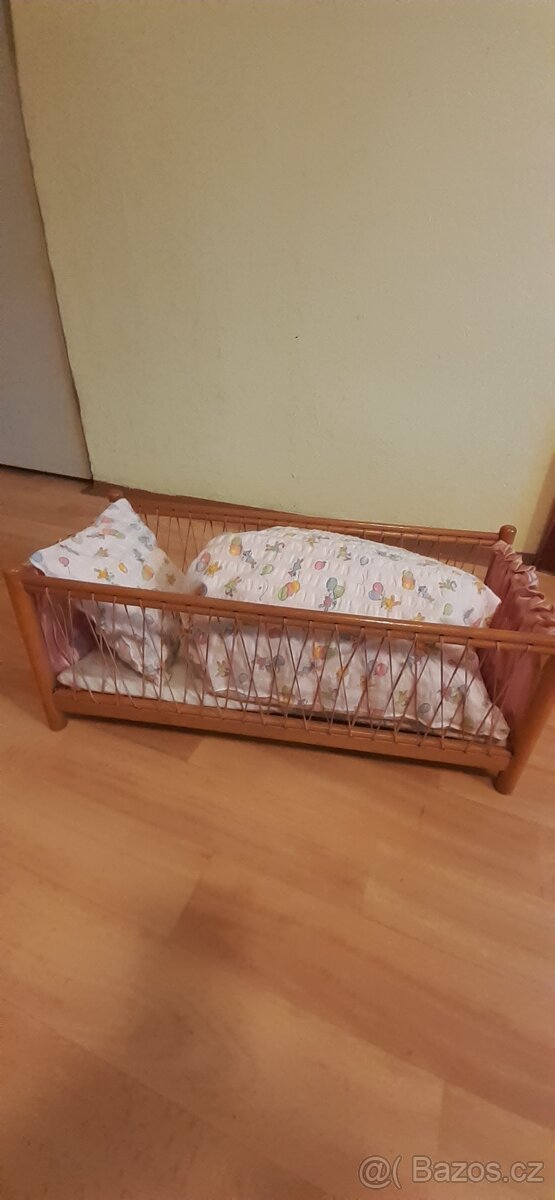 retro postýlka pro panenky - 2