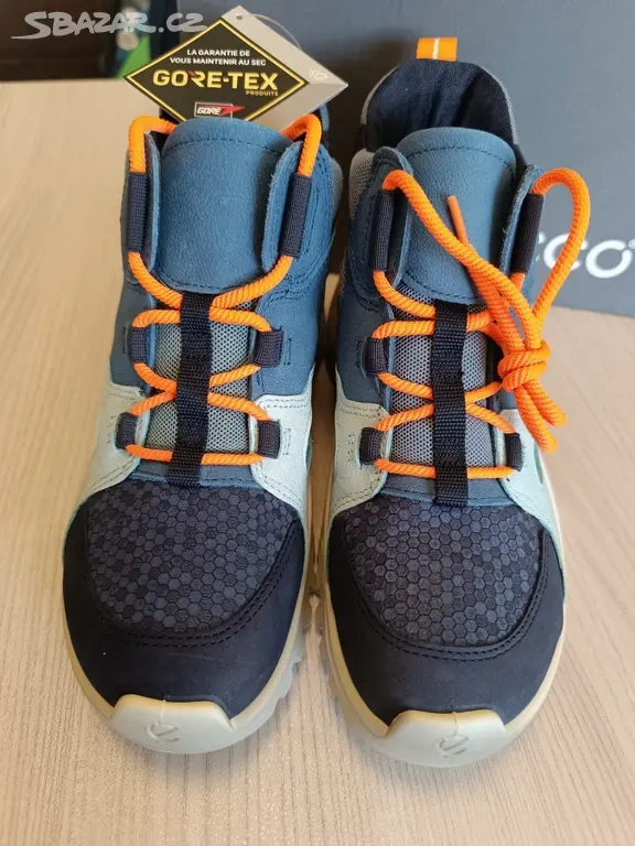 Nové dětské kožené boty s goretex ECCO,vel.35 - 2