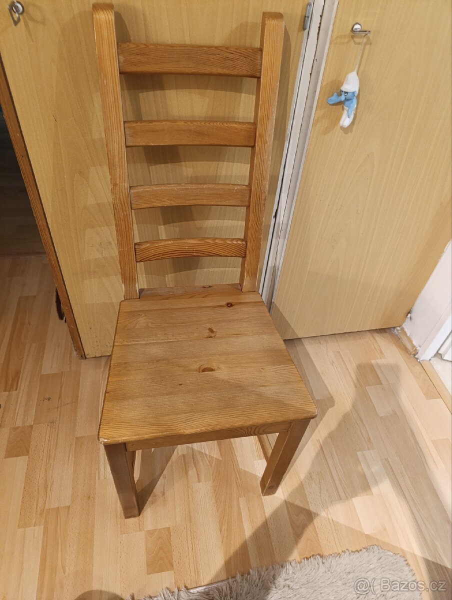 Židle dřevěná 2 ks - 2