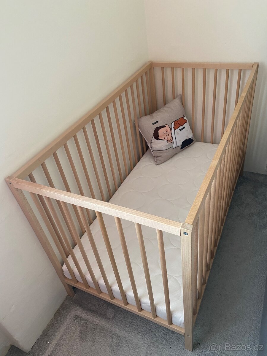 Dětská postýlka včetně mantinelu - 2