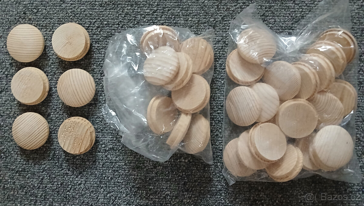 Dřevěné ozdobné krytky dub, borovice / smrk - 2