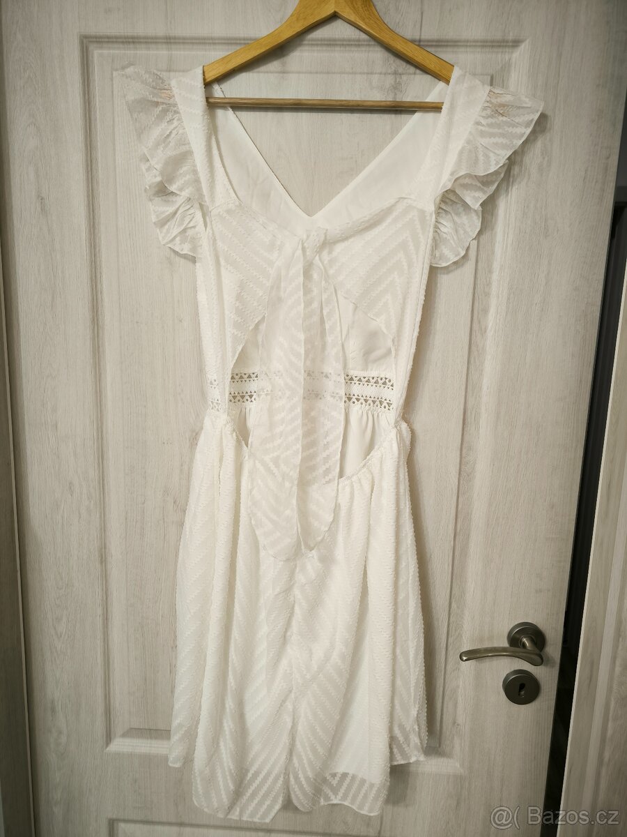 Popůlnoční šaty bílé vel. S NOVÉ - 2