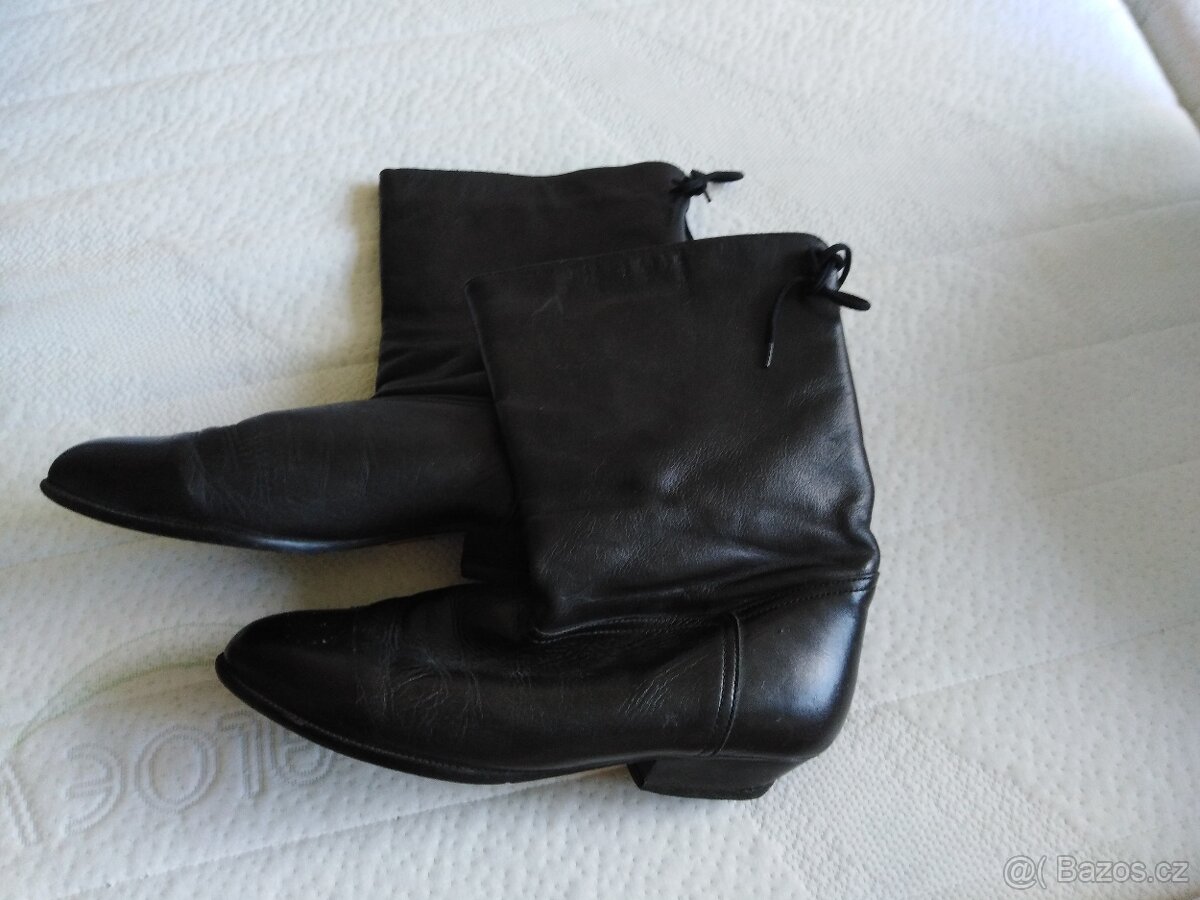 dámské kožené kozačky 39 - 2