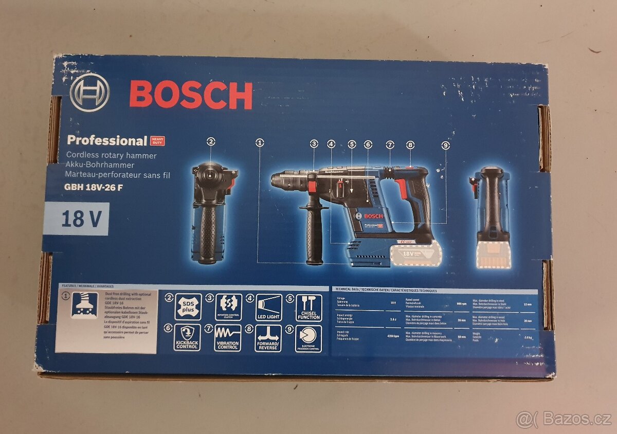 Aku vrtací kladivo 2,9 kg SDS-plus - 2