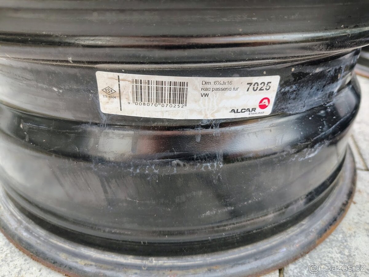 Ocelové disky Alcar Stahlrad 7025 6.5Jx16 - 2