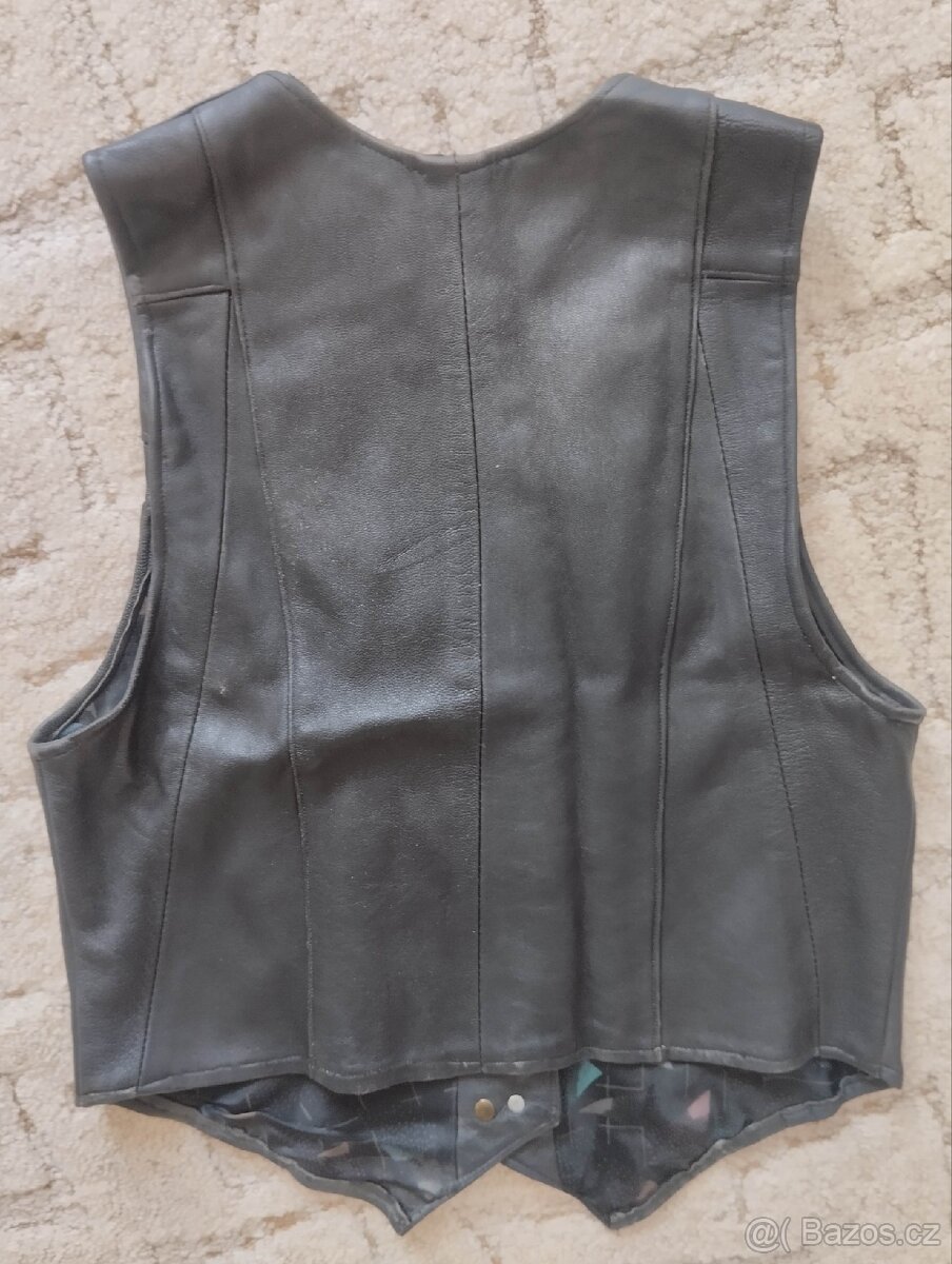 Damská kožena vesta vel.M - 2