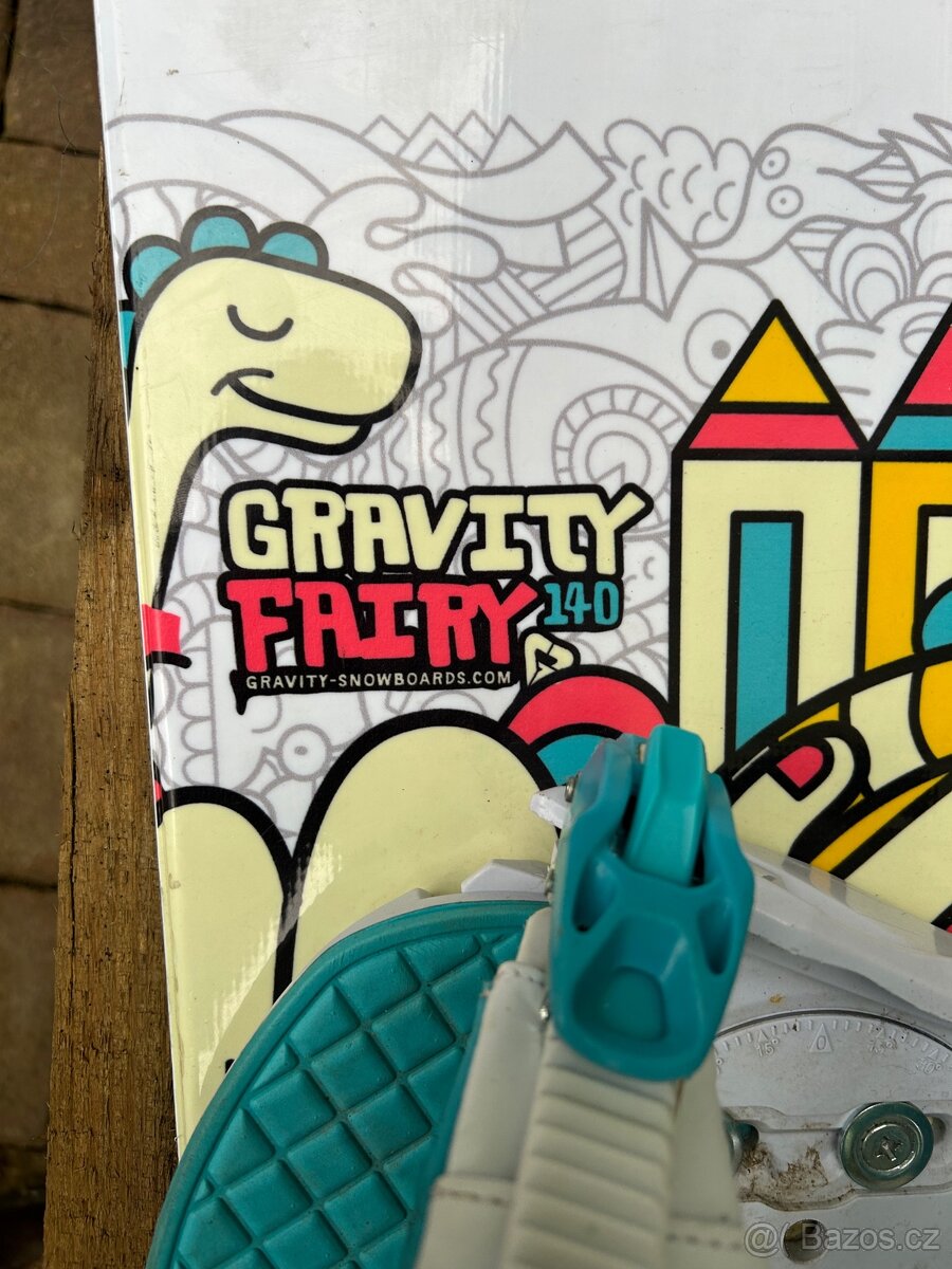 Dívčí, dámský snowboard komplet GRAVITY 140 cm - 2