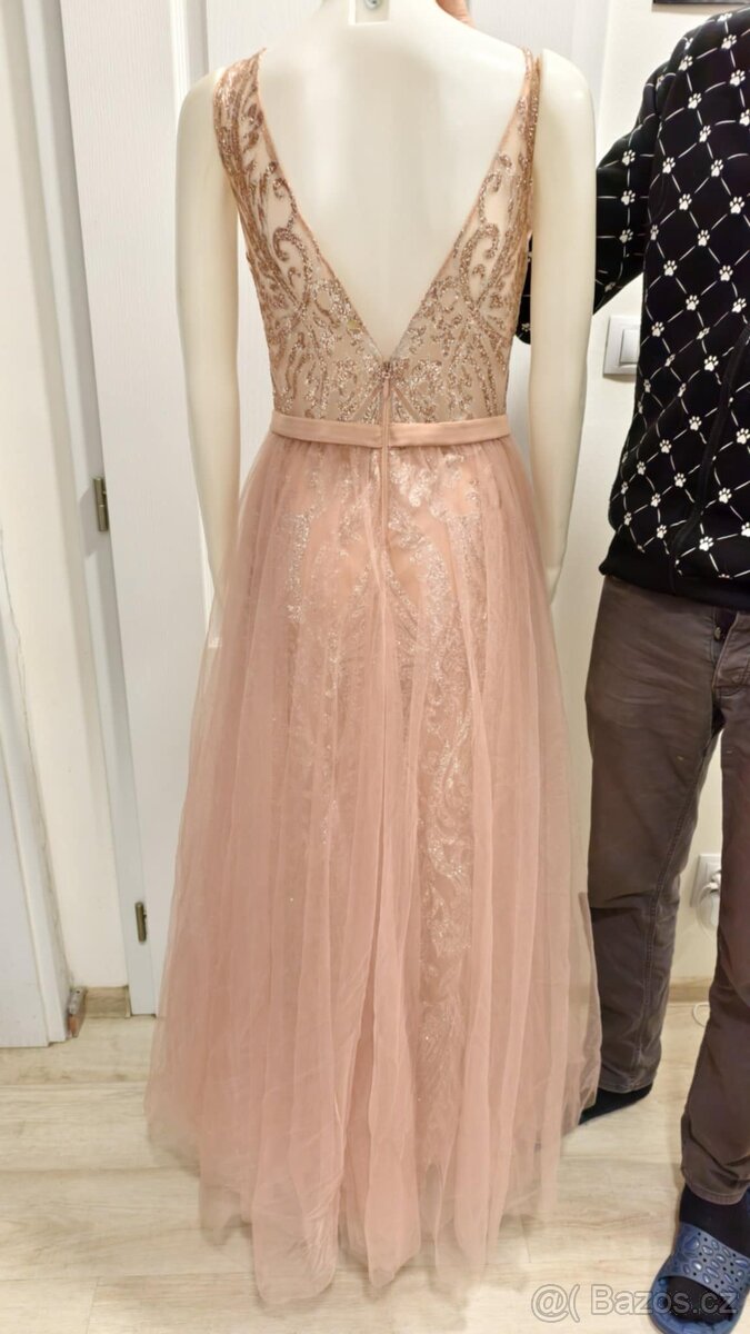 plesové šaty M - 2