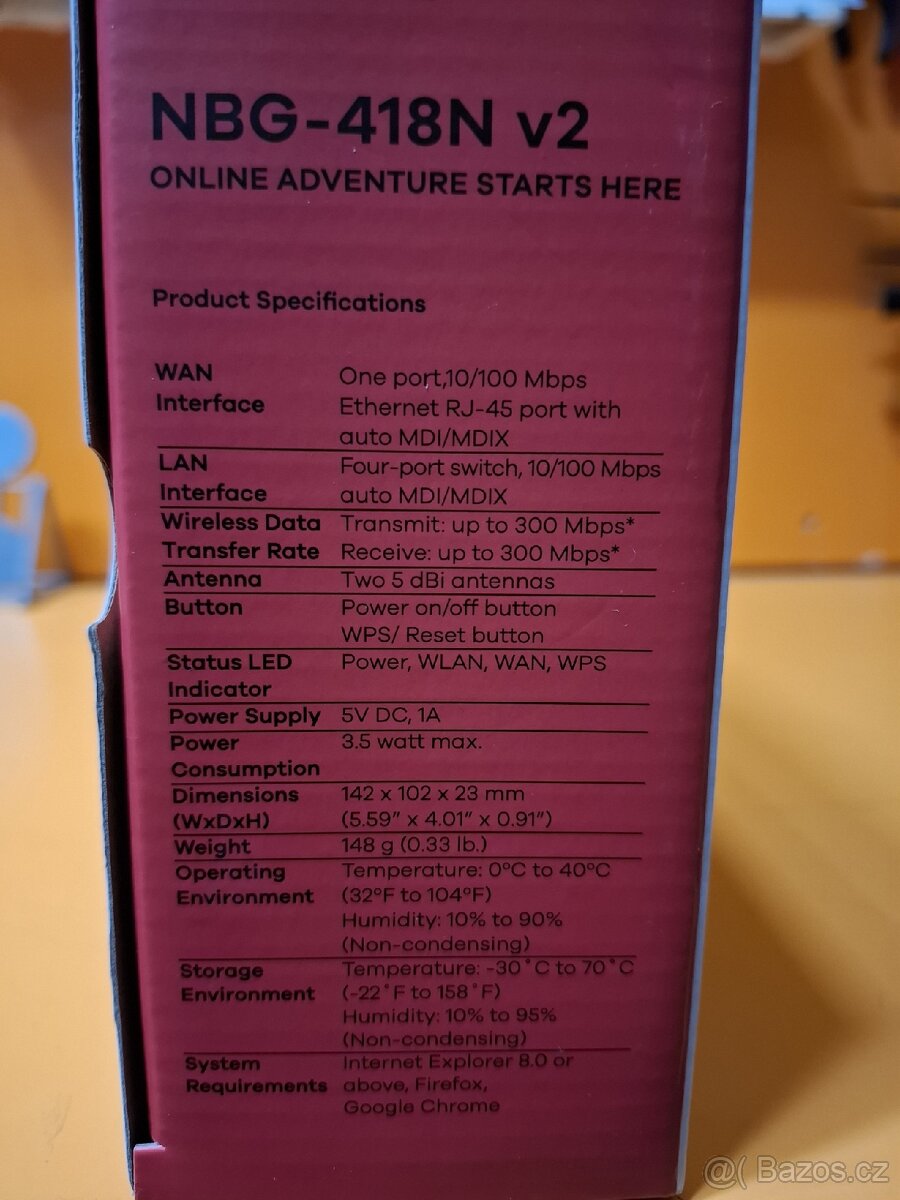 Router Zyxel NBG-418N v2 - 2