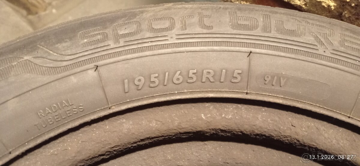4x Disk s pneu DUNLOP 195/65 R15, 5x112 - 2