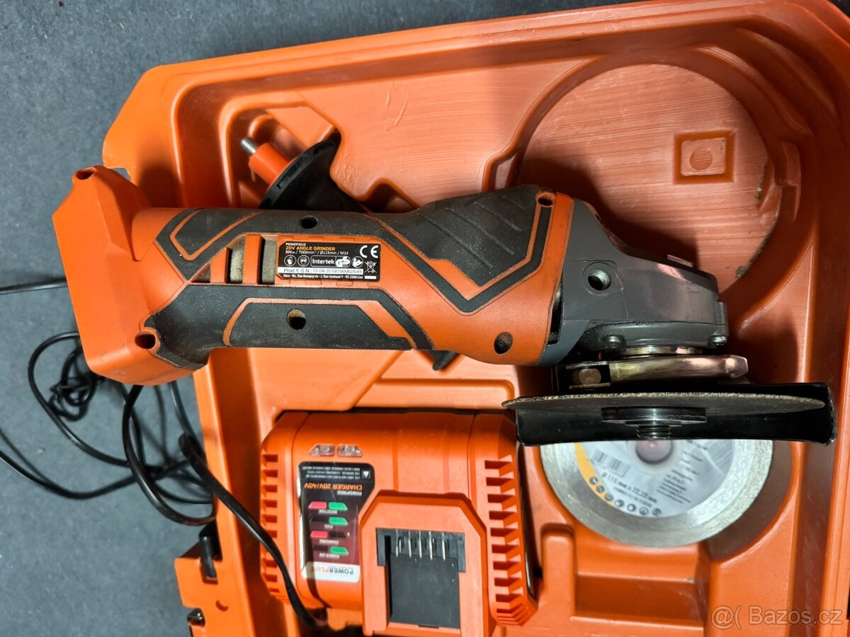 Aku úhlová bruska 20V POWERPLUS - 2