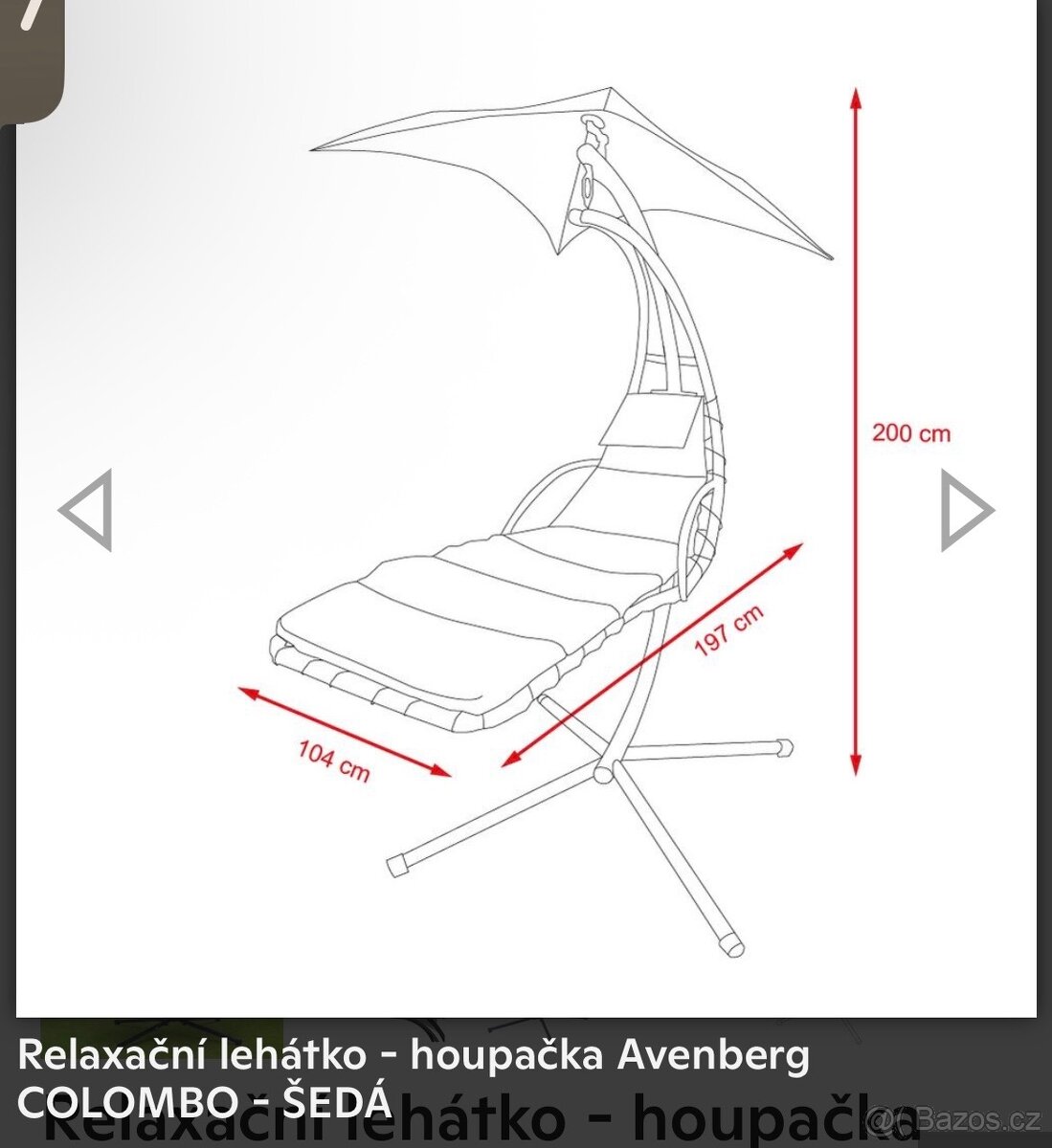 Relaxační lehátko Avenberg Colombo - 2