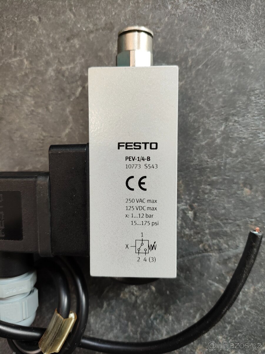 Proporcionální průtokový ventil a pneumatické písty FESTO - 2