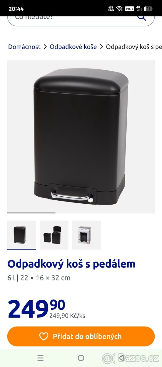 Odpadkový koš 6l - 2