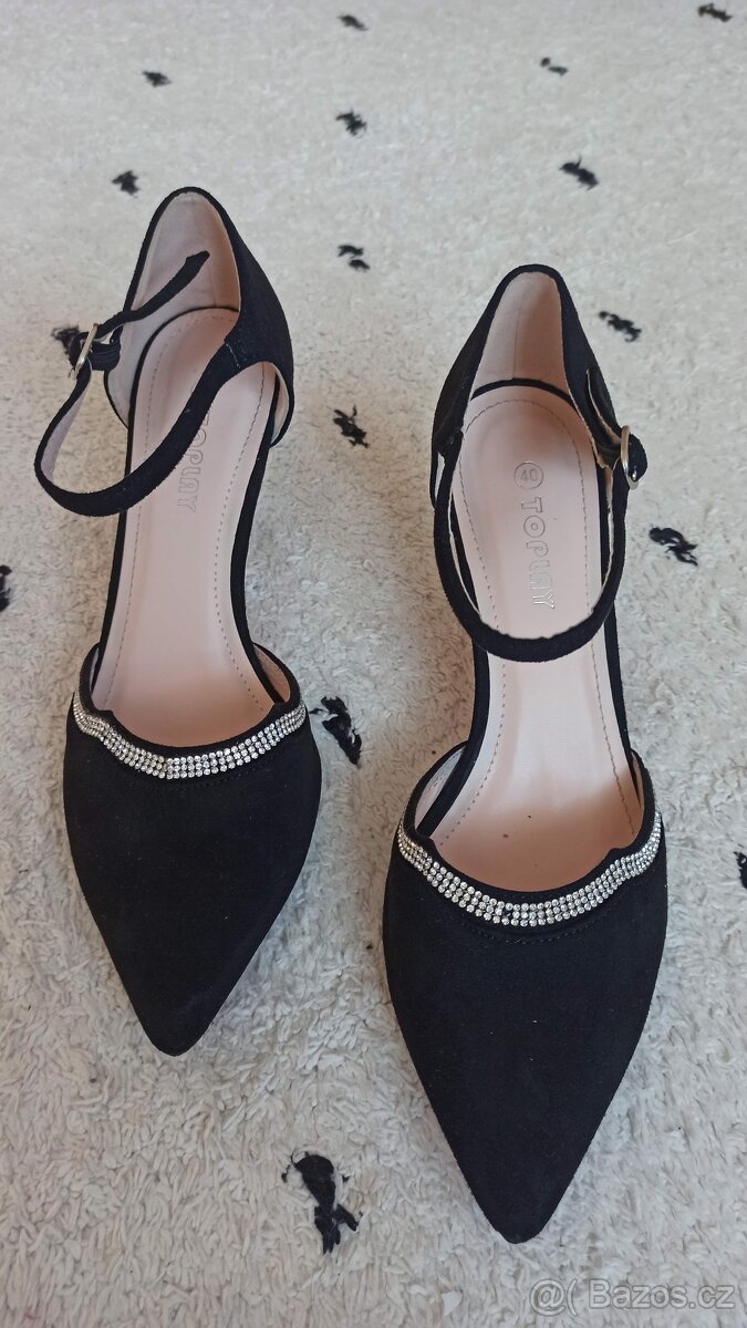 Dámské boty - lodičky společenské - vel. 40 - top stav - 2