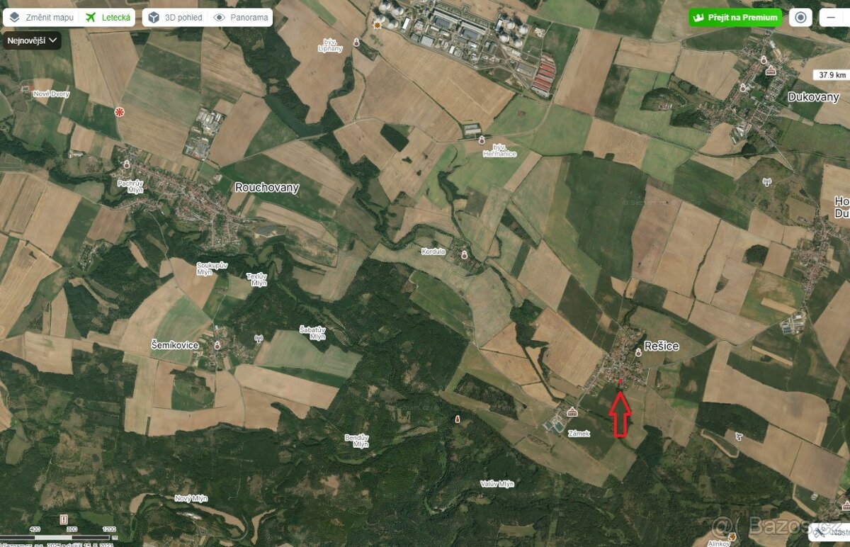 Pozemek se sklepem u dukovan - 2