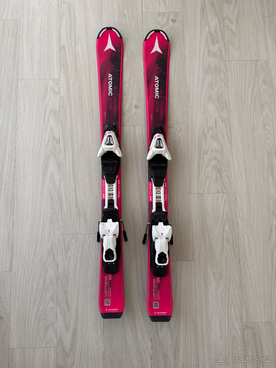 Dětské lyže + lyžáky + helma + brýle - vše ATOMIC - 2