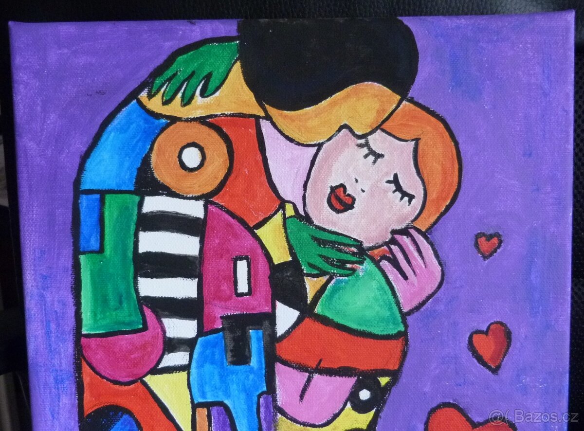 Akrylový obraz ručně malovaný - 2