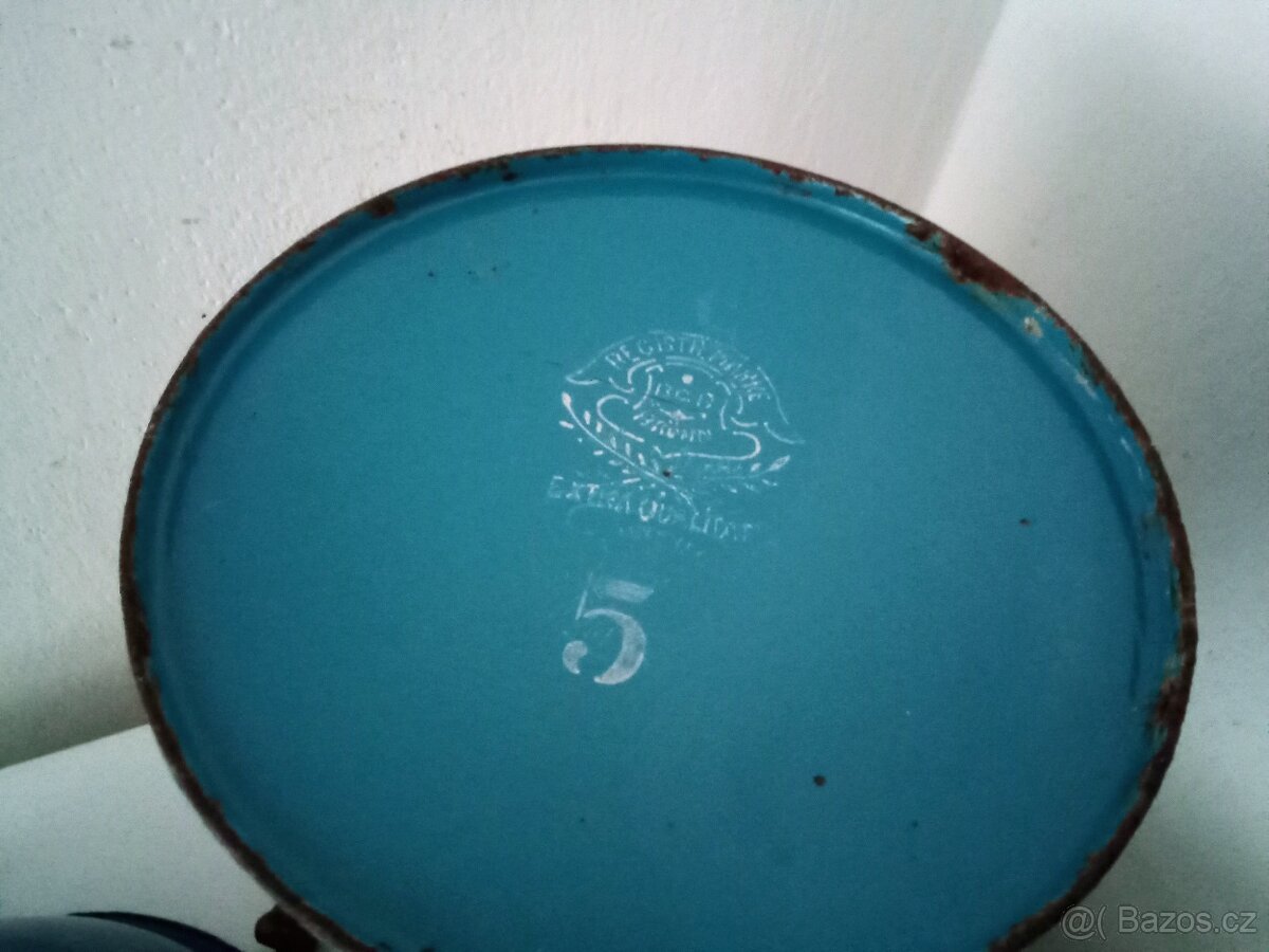 Staré, modré, smaltované nádobí - 2