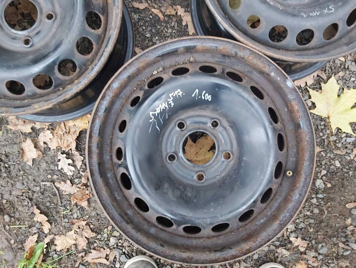 517. Plechové disky Renault 5x114.3 - 2